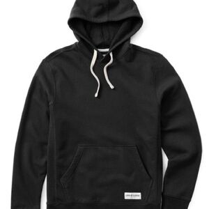 Life is Good Men's Solid Simply True Fleece Black Hoodie